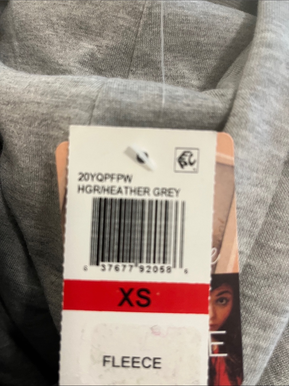 Self Esteem Light Grey Hoodie with Tag - Picture 3 of 5